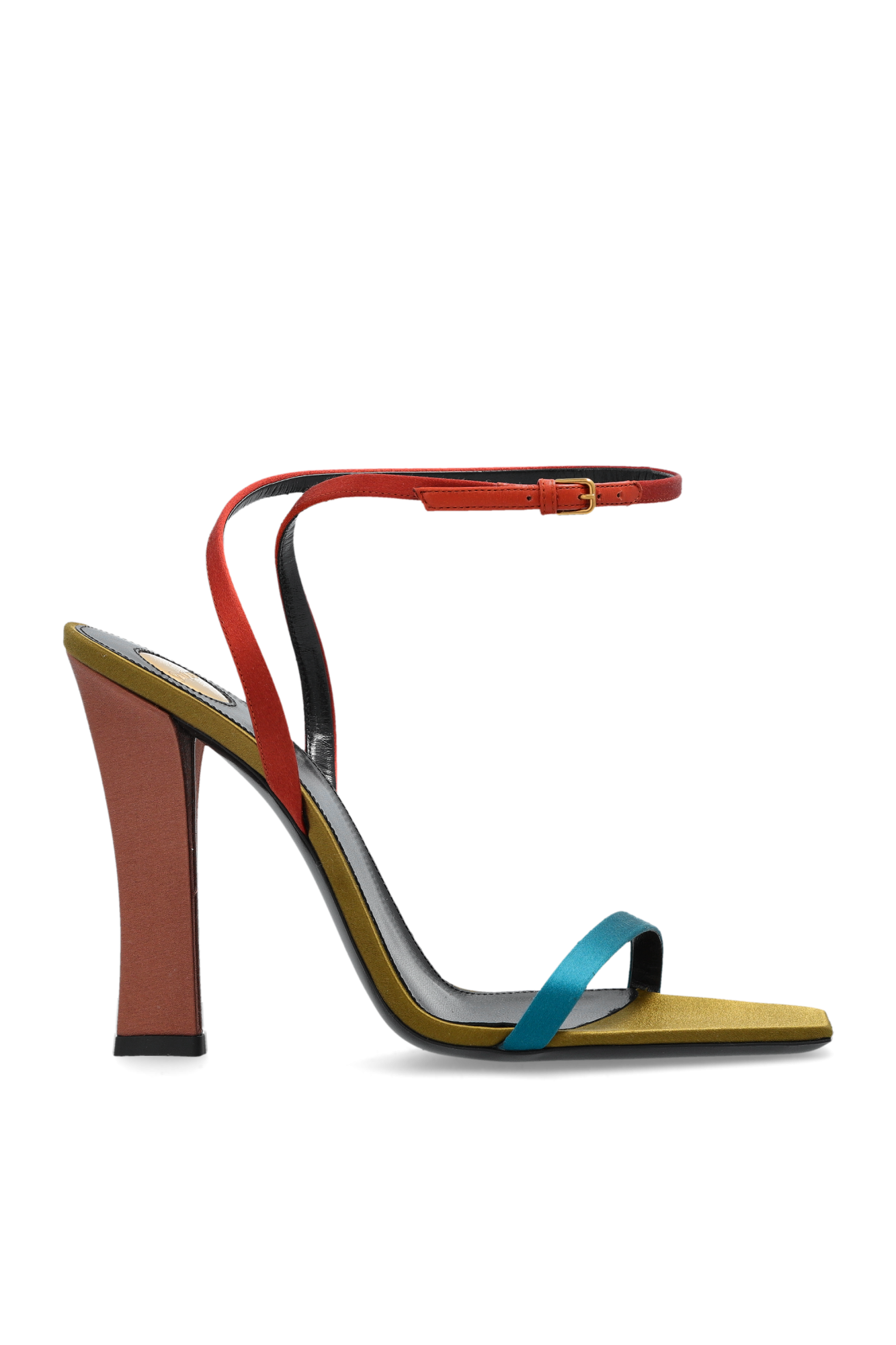 【送関込】Saint Laurent☆Dominique sandals Dominique 110 crêpe satin sandals in multicoloured - Saint